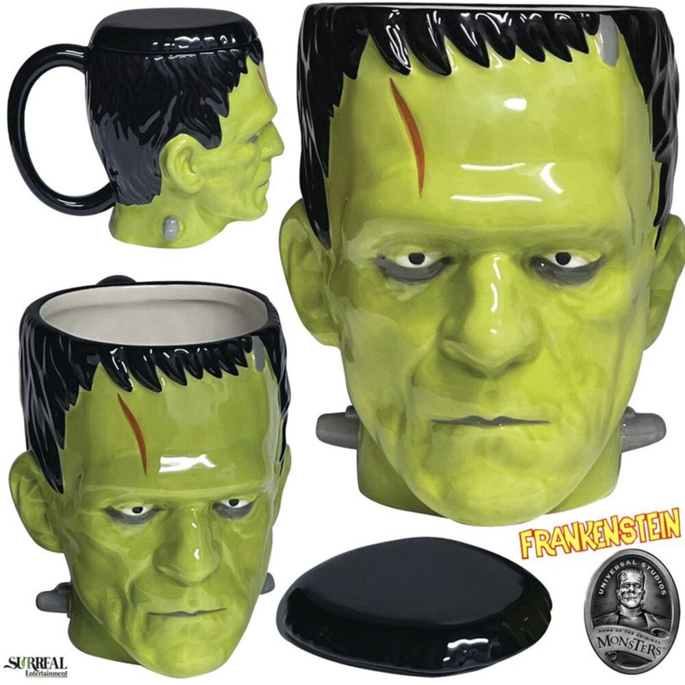 Universal Monsters - Frankenstein 18oz Molded Ceramic Coffee Mug COLLECTIBLES